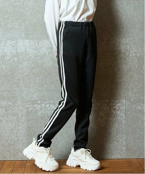 Lovetoxic / ラブトキシック その他パンツ | 【ベーシック】【吸水速乾/さらさら】10分丈ラインレギパン | 詳細1