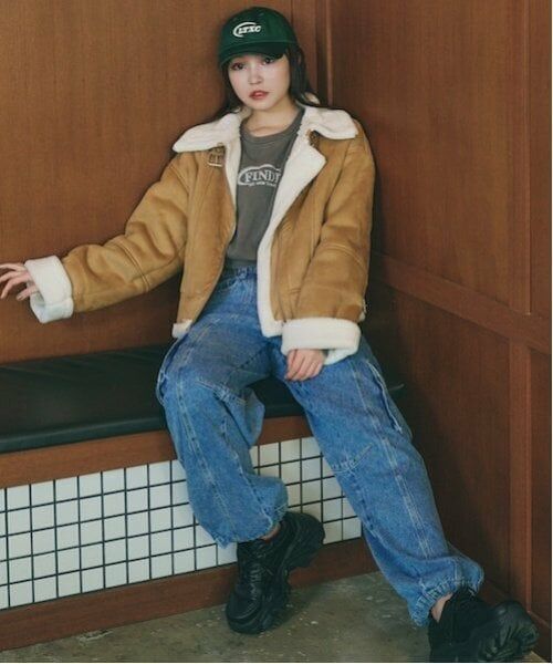 Lovetoxic / ラブトキシック その他パンツ | 【LTXC】ワイドデニムカーゴ（ブルー）