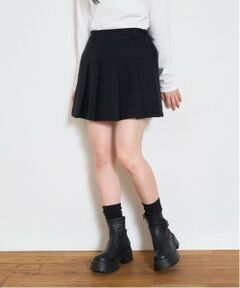 Lovetoxic / ラブトキシック ミニ・ひざ丈スカート | ウールライクプリーツスカパン