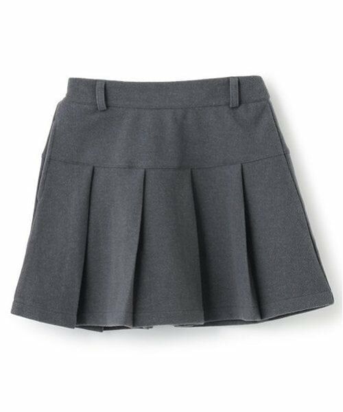 Lovetoxic / ラブトキシック ミニ・ひざ丈スカート | ウールライクプリーツスカパン(グレー)