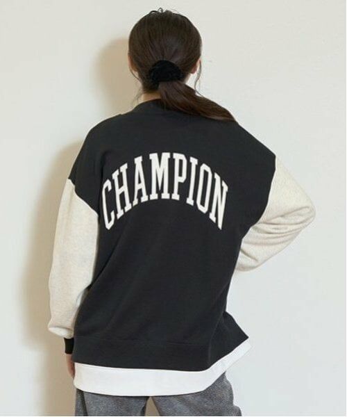 Lovetoxic / ラブトキシック ブルゾン | 【Champion】【綿100％】裏起毛スタジャン | 詳細2