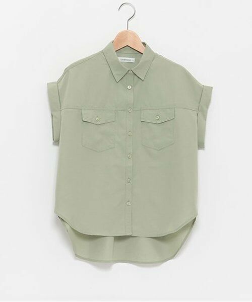 Lovetoxic / ラブトキシック シャツ・ブラウス | ノースリボックスブラウス（薄カーキ）