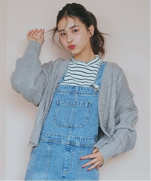 Lovetoxic / ラブトキシック カーディガン・ボレロ | 【洗える】ケーブルニットカーディガン | 詳細1