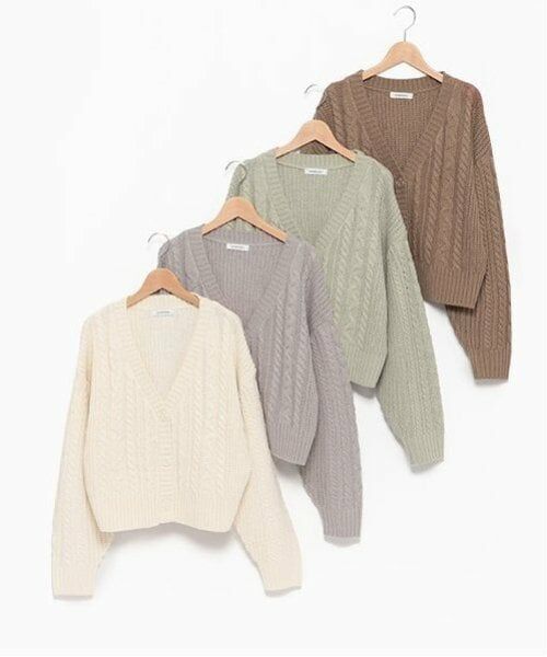 Lovetoxic / ラブトキシック カーディガン・ボレロ | 【洗える】ケーブルニットカーディガン | 詳細10