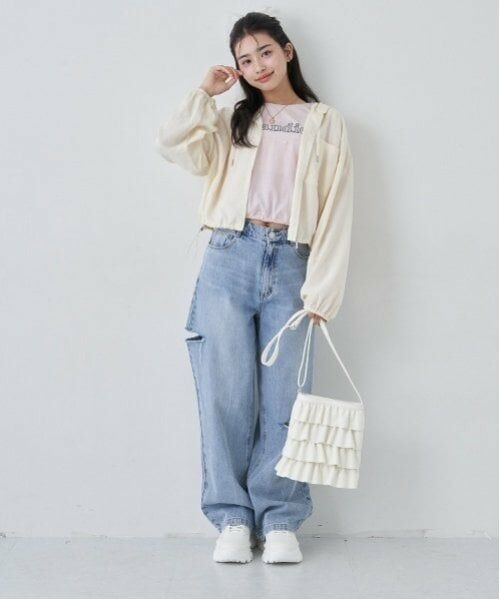 Lovetoxic / ラブトキシック カーディガン・ボレロ | 【UV加工】シアーブルゾン | 詳細1