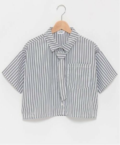 Lovetoxic / ラブトキシック シャツ・ブラウス | 【LTXC】ネクタイつき半袖シャツ（オフ ホワイト）