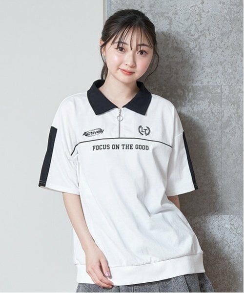 Lovetoxic / ラブトキシック Tシャツ | 【LTXC】ハーフZIPルーズ半T | 詳細3