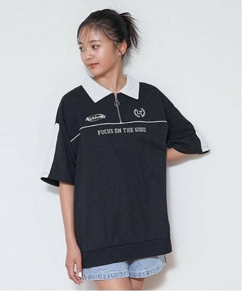 Lovetoxic / ラブトキシック Tシャツ | 【LTXC】ハーフZIPルーズ半T | 詳細4