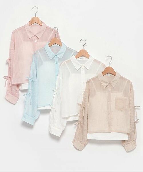 Lovetoxic / ラブトキシック シャツ・ブラウス | インナー付袖リボンシャツ | 詳細13