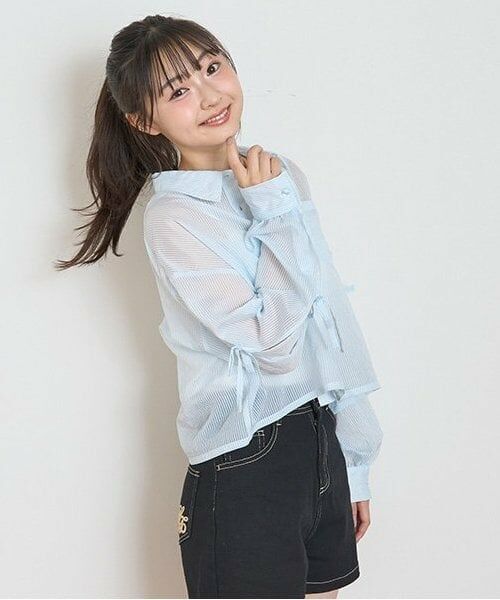 Lovetoxic / ラブトキシック シャツ・ブラウス | インナー付袖リボンシャツ | 詳細14