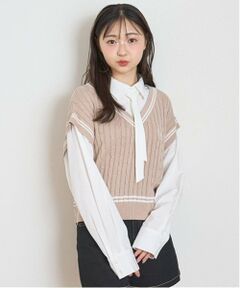 Lovetoxic / ラブトキシック シャツ・ブラウス | ニットベストレイヤードブラウス