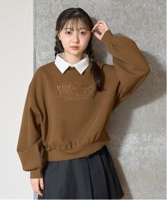 Lovetoxic / ラブトキシック スウェット | 衿つきダンボールプルオーバー