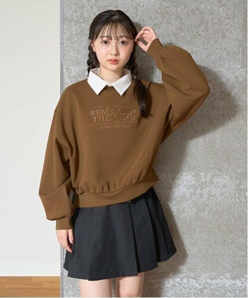 Lovetoxic / ラブトキシック スウェット | 衿つきダンボールプルオーバー | 詳細5