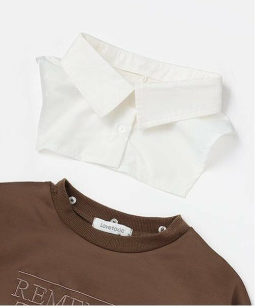 Lovetoxic / ラブトキシック スウェット | 衿つきダンボールプルオーバー | 詳細9