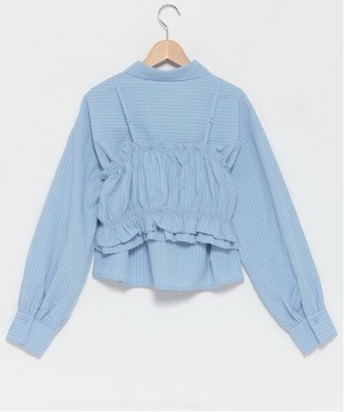 Lovetoxic / ラブトキシック シャツ・ブラウス | ビスチェ付長袖シャツ | 詳細5