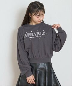 Lovetoxic / ラブトキシック Tシャツ | オーガビッツチュールアップリケ長袖Tシャツ