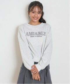 Lovetoxic / ラブトキシック Tシャツ | オーガビッツチュールアップリケ長袖Tシャツ