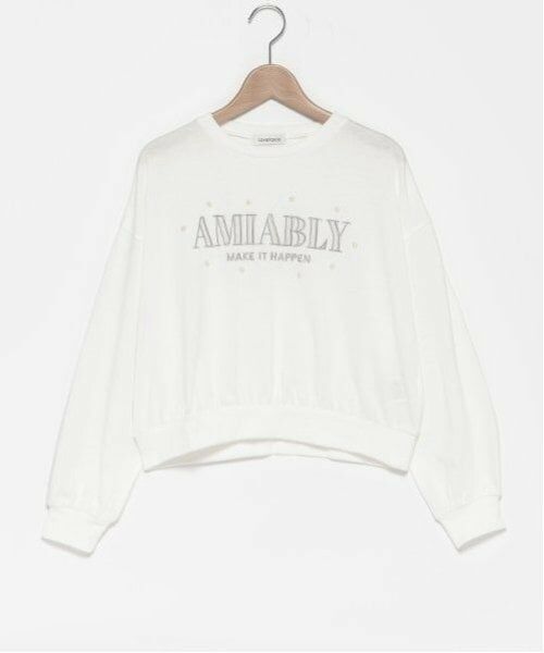 Lovetoxic / ラブトキシック Tシャツ | オーガビッツチュールアップリケ長袖Tシャツ | 詳細8