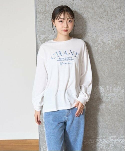 Lovetoxic / ラブトキシック Tシャツ | オーガビッツフラワー刺繍長T | 詳細1