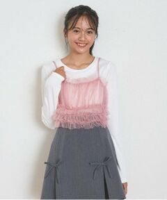 Lovetoxic / ラブトキシック Tシャツ | チュールビスチェインナーSET