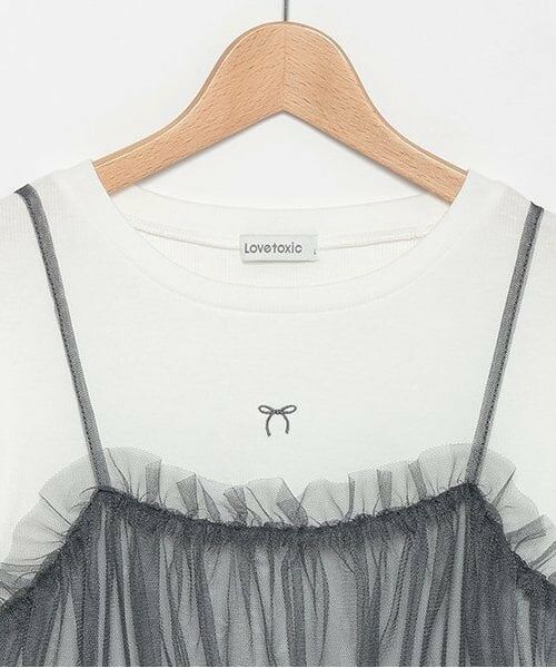 Lovetoxic / ラブトキシック Tシャツ | チュールビスチェインナーSET | 詳細4