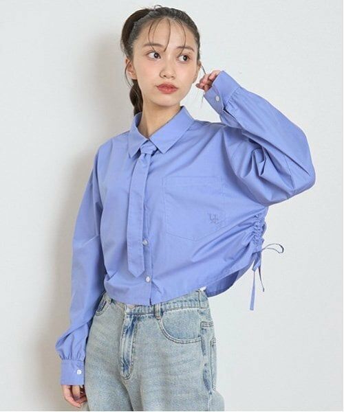 Lovetoxic / ラブトキシック シャツ・ブラウス | 【LTXC】ネクタイつき長袖シャツ（ブルー）