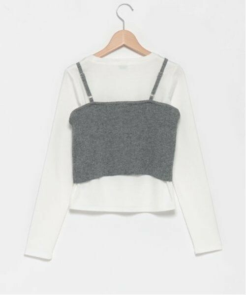 Lovetoxic / ラブトキシック Tシャツ | 【LTXC】インナーつきニットZIPビスチェ | 詳細2