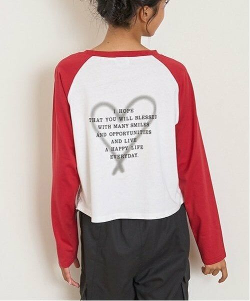 Lovetoxic / ラブトキシック Tシャツ | 【LTXC】オーガビッツラグラン長袖Tシャツ（赤）