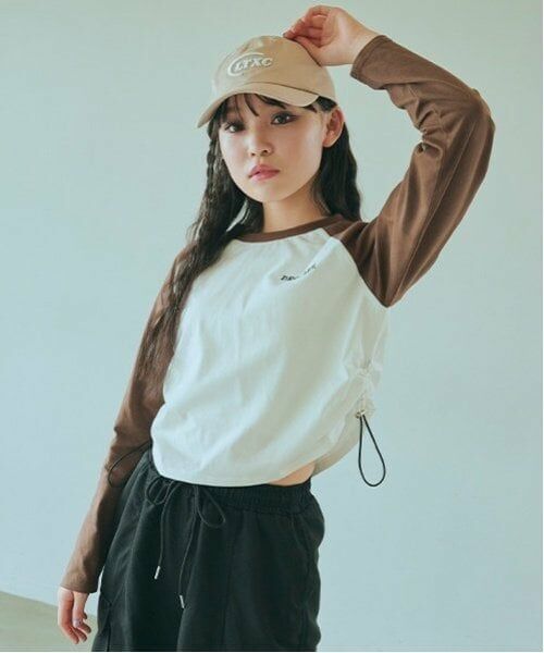 Lovetoxic / ラブトキシック Tシャツ | 【LTXC】オーガビッツラグラン長袖Tシャツ（茶）