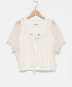 Lovetoxic / ラブトキシック カーディガン・ボレロ | インナー付チュールボレロ