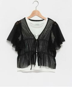 Lovetoxic / ラブトキシック カーディガン・ボレロ | インナー付チュールボレロ