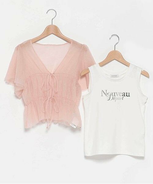 Lovetoxic / ラブトキシック カーディガン・ボレロ | インナー付チュールボレロ | 詳細2