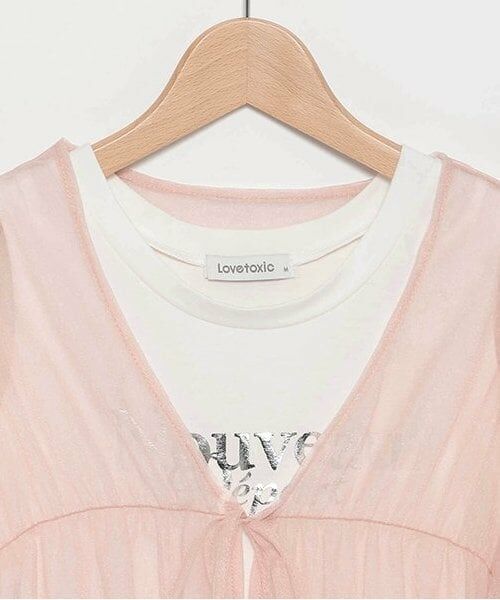 Lovetoxic / ラブトキシック カーディガン・ボレロ | インナー付チュールボレロ | 詳細3