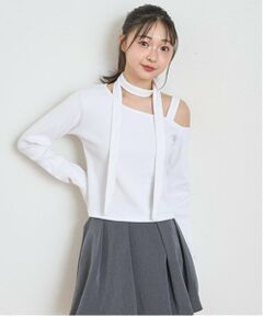 Lovetoxic / ラブトキシック Tシャツ | 【DHOLIC】ボウタイつき長Tシャツ