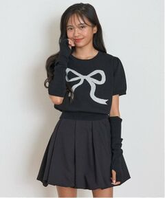 Lovetoxic / ラブトキシック ニット・セーター | 【DHOLIC/洗える】アームカバーつきニット