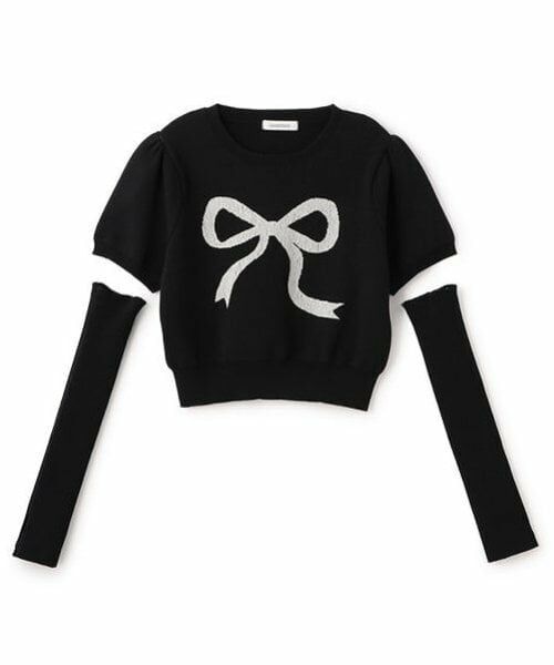 Lovetoxic / ラブトキシック ニット・セーター | 【DHOLIC/洗える】アームカバーつきニット | 詳細16