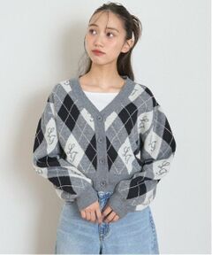 Lovetoxic / ラブトキシック カーディガン・ボレロ | 【洗える】アーガイルカーディガンインナーセット