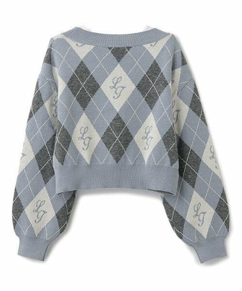 Lovetoxic / ラブトキシック カーディガン・ボレロ | 【洗える】アーガイルカーディガンインナーセット | 詳細3