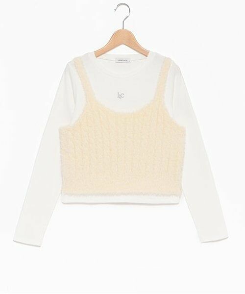 Lovetoxic / ラブトキシック Tシャツ | 【洗える】シャギービスチェインナーSET | 詳細13