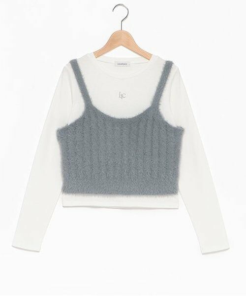 Lovetoxic / ラブトキシック Tシャツ | 【洗える】シャギービスチェインナーSET | 詳細15