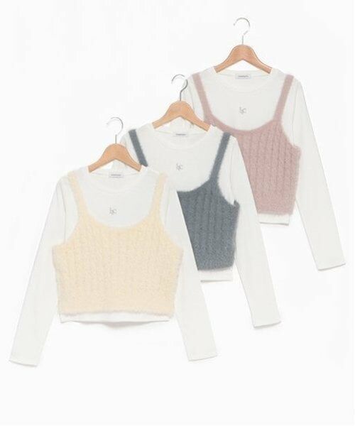 Lovetoxic / ラブトキシック Tシャツ | 【洗える】シャギービスチェインナーSET | 詳細27