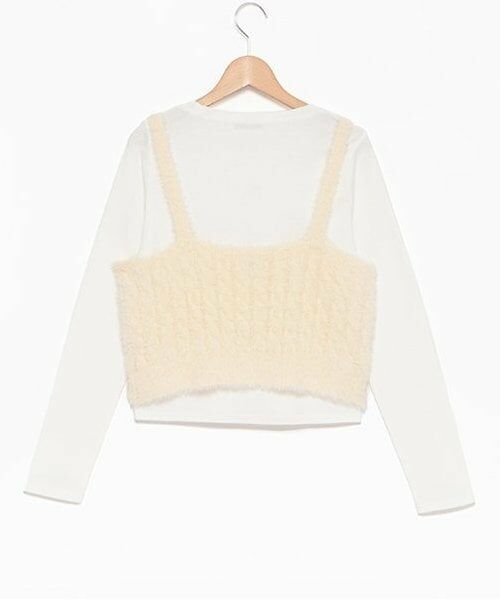 Lovetoxic / ラブトキシック Tシャツ | 【洗える】シャギービスチェインナーSET | 詳細4