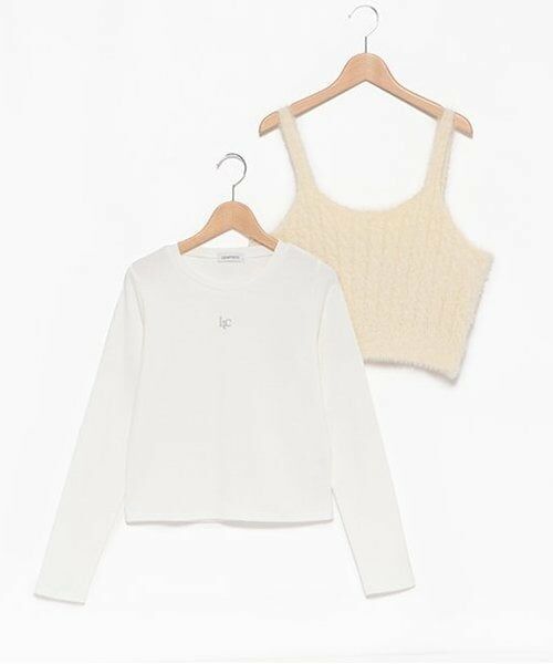 Lovetoxic / ラブトキシック Tシャツ | 【洗える】シャギービスチェインナーSET | 詳細5