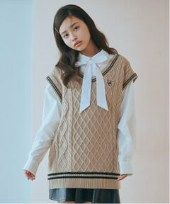 Lovetoxic / ラブトキシック ニット・セーター | 【洗える】ルーズニットベスト