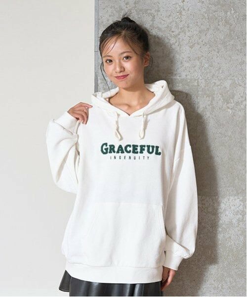 Lovetoxic / ラブトキシック パーカー | 【GOODPRICE】サガラロゴプルパーカ(オフ ホワイト)