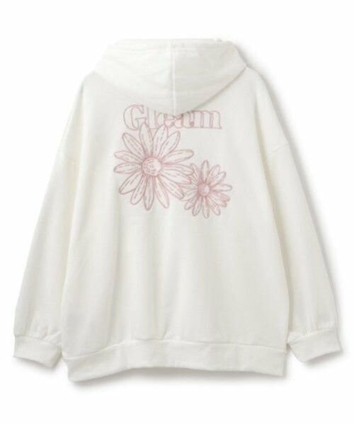 Lovetoxic / ラブトキシック パーカー | オーガビッツバックフラワー刺しゅうパーカ | 詳細5