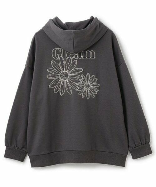 Lovetoxic / ラブトキシック パーカー | オーガビッツバックフラワー刺しゅうパーカ | 詳細7
