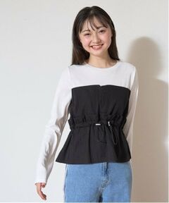 Lovetoxic / ラブトキシック Tシャツ | レイヤードテレコ長T