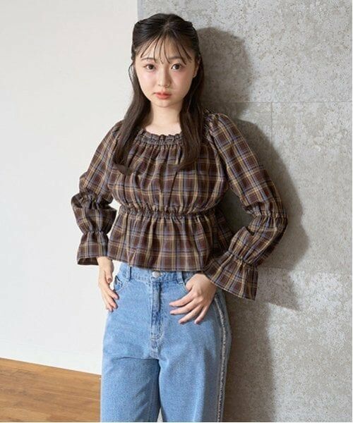 Lovetoxic / ラブトキシック シャツ・ブラウス | チェックオフショルブラウス | 詳細3
