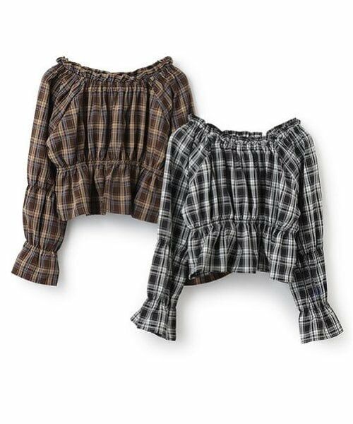 Lovetoxic / ラブトキシック シャツ・ブラウス | チェックオフショルブラウス | 詳細9